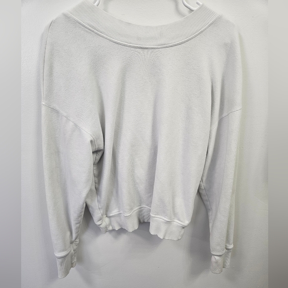 Aerie Offline Sweatshirt Twist Back Or Front White Small - Picture 2 of 6